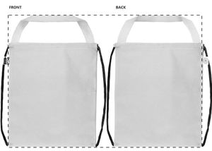 Sac piscine personnalisé - CreaDraw Shop RPET | Noir / Blanc