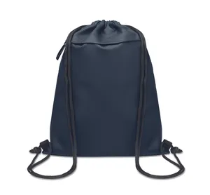 Sac à cordon personnalisé en 600D RPET - Bangkok Bag | Bleu