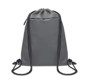 Sac à cordon personnalisé en 600D RPET - Bangkok Bag | Gris Pierre