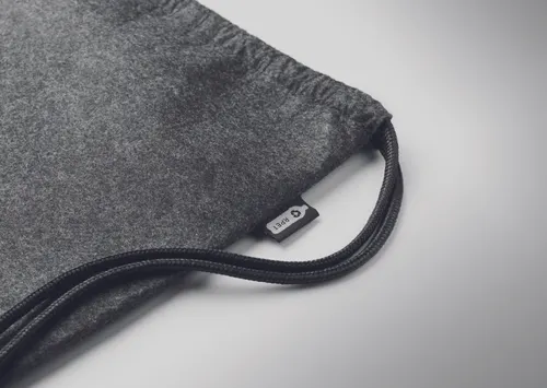 Sac à cordon publicitaire en feutre RPET - Indico