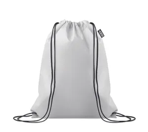 Sac à cordon RPET non tissé - Daffy Rpet | Blanc