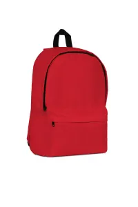 Sac à dos avec grand compartiment principal à fermeture par zip et poche avant avec zip caché - YALE 18L | Rouge