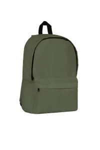 Sac à dos avec grand compartiment principal à fermeture par zip et poche avant avec zip caché - YALE 18L | Vert militaire
