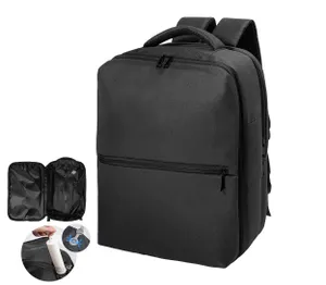 Sac à dos de cabine à compression en RPET - VacuFly | Noir