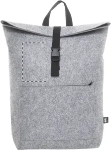 Sac à dos en feutrine RPET personnalisé - Refelt Roll | Gris