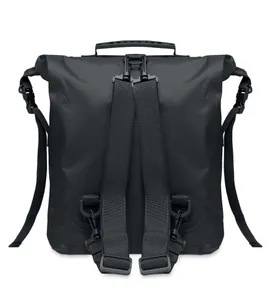 Sac à dos enroulable en polyester recyclé -  SCUBAROLL | Noir 2