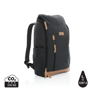 Sac à dos ordinateur Impact AWARE™ personnalisable en toile 16oz recyclé - XD Collection