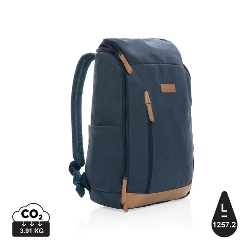 Sac à dos ordinateur Impact AWARE™ personnalisable en toile 16oz recyclé - XD Collection
