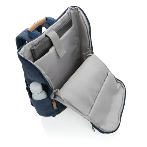 Sac à dos ordinateur Impact AWARE™ personnalisable en toile 16oz recyclé - XD Collection