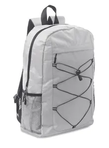 Sac à dos polyester 600D RPET - Hige | Blanc