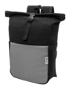 Sac à dos publicitaire en canvas recyclé - Blakkan Back | Gris