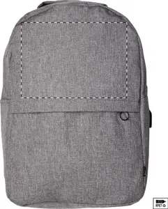 Sac à dos publicitaire en rpet - Hershey | Gris