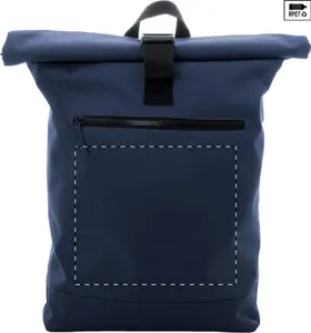 Sac à dos publicitaire en rpet - Rollex | Bleu Foncé