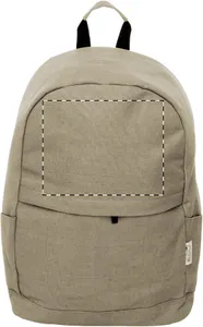 Sac à dos publicitaire en toile recyclée - Rebyss Back | Naturelle