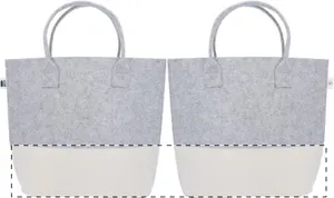 Sac à provisions rpet personnalisé - CreaFelt Shop C