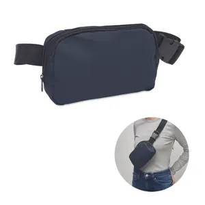 Sac banane publicitaire en polyester 210D - Korovin Waist | Bleu Marine