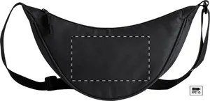 Sac banane publicitaire en rpet - Stiva | Noir