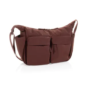 Sac bandoulière en nylon recyclé RCS KENTO URBAN - XD Xclusive | Rouge bordeaux