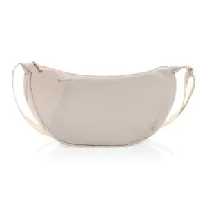 Sac bandoulière XL en rPET AWARE™ Crescent - XD Collection | Beige