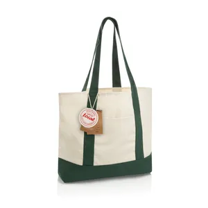 Sac cabas 350gsm en coton recyclé AWARE™ SHOP LOCAL - XD Xclusive | Vert