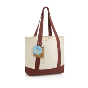 Sac cabas 350gsm en coton recyclé AWARE™ SHOP LOCAL - XD Xclusive | Rouge bordeaux