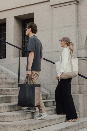 Sac cabas 350gsm en coton recyclé AWARE™ SHOP LOCAL - XD Xclusive