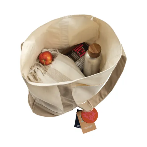 Sac cabas 350gsm en coton recyclé AWARE™ SHOP LOCAL - XD Xclusive