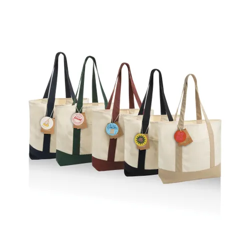 Sac cabas 350gsm en coton recyclé AWARE™ SHOP LOCAL - XD Xclusive