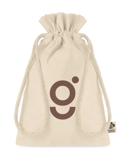 Sac cadeau coton biologique personnalisé - Amber Small