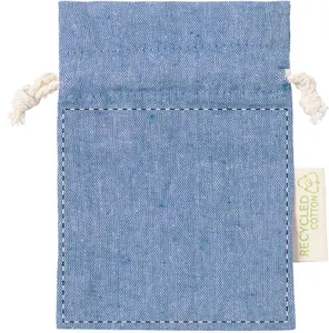 Sac cadeau en coton personnalisé - Restry S | Bleu