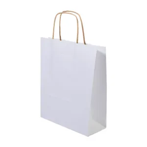 Sac cadeau en papier, format moyen - Papbag M | Blanc