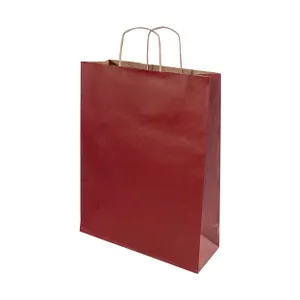 Sac cadeau en papier, format moyen - Papbag M | Bordeaux