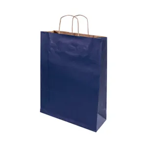Sac cadeau en papier, petit format - Papbag S | Bleu Foncé