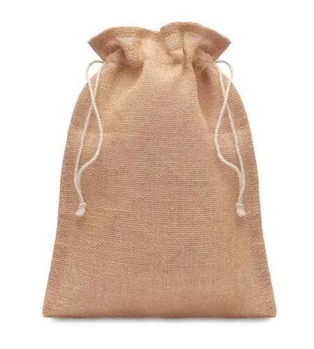 Sac cadeau moyen en jute personnalisé – Jute Medium