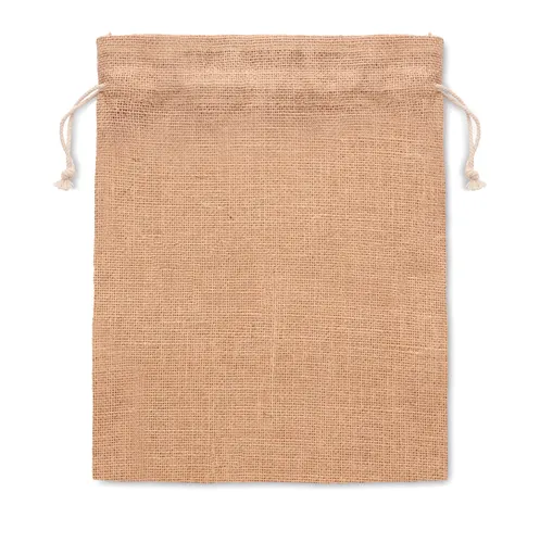 Sac cadeau moyen en jute personnalisé – Jute Medium
