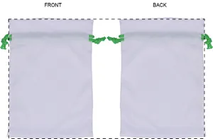 Sac cadeau personnalisé, moyen - SuboGift M | Vert