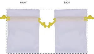 Sac cadeau personnalisé, petit - SuboGift S | Jaune