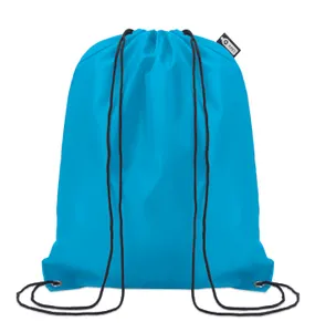 Sac cordelette publicitaire en PET 190gr - Shooppet | Turquoise