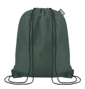 Sac cordelette publicitaire en PET 190gr - Shooppet | Vert Foncé