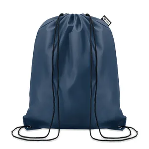 Sac cordelette publicitaire en PET 190gr - Shooppet | Bleu Marine