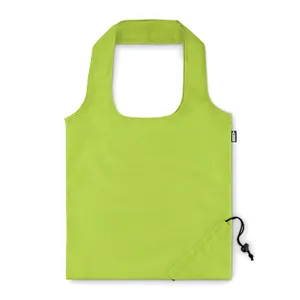 Sac de courses pliable en RPET personnalisé | Lime