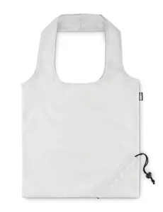 Sac de courses pliable en RPET personnalisé | White