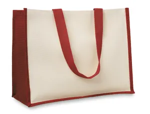 Sac de plage en toile de jute personnalisable - Campo De Fiori | Red