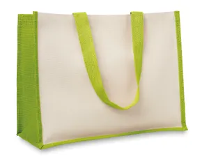 Sac de plage en toile de jute personnalisable - Campo De Fiori | Lime
