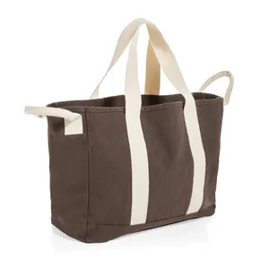 Sac de plage en toile recyclée 400g/m² BEAU AWARE™ - XD Xclusive | Marron