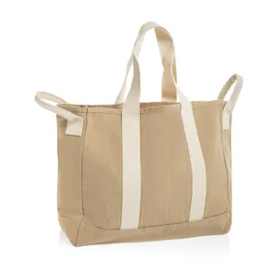Sac de plage en toile recyclée 400g/m² BEAU AWARE™ - XD Xclusive | Beige