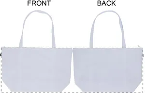 Sac de plage personnalisé - SuboShop Playa Zip publicitaire | Blanc