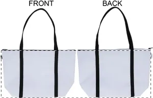 Sac de plage personnalisé - SuboShop Playa Zip publicitaire | Noir