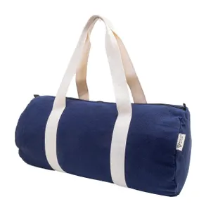 Sac de sport personnalisé en canvas recyclé - Rekan Duff | Bleu
