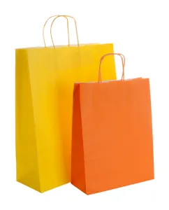 Sac en papier personnalisé - Mall | Jaune